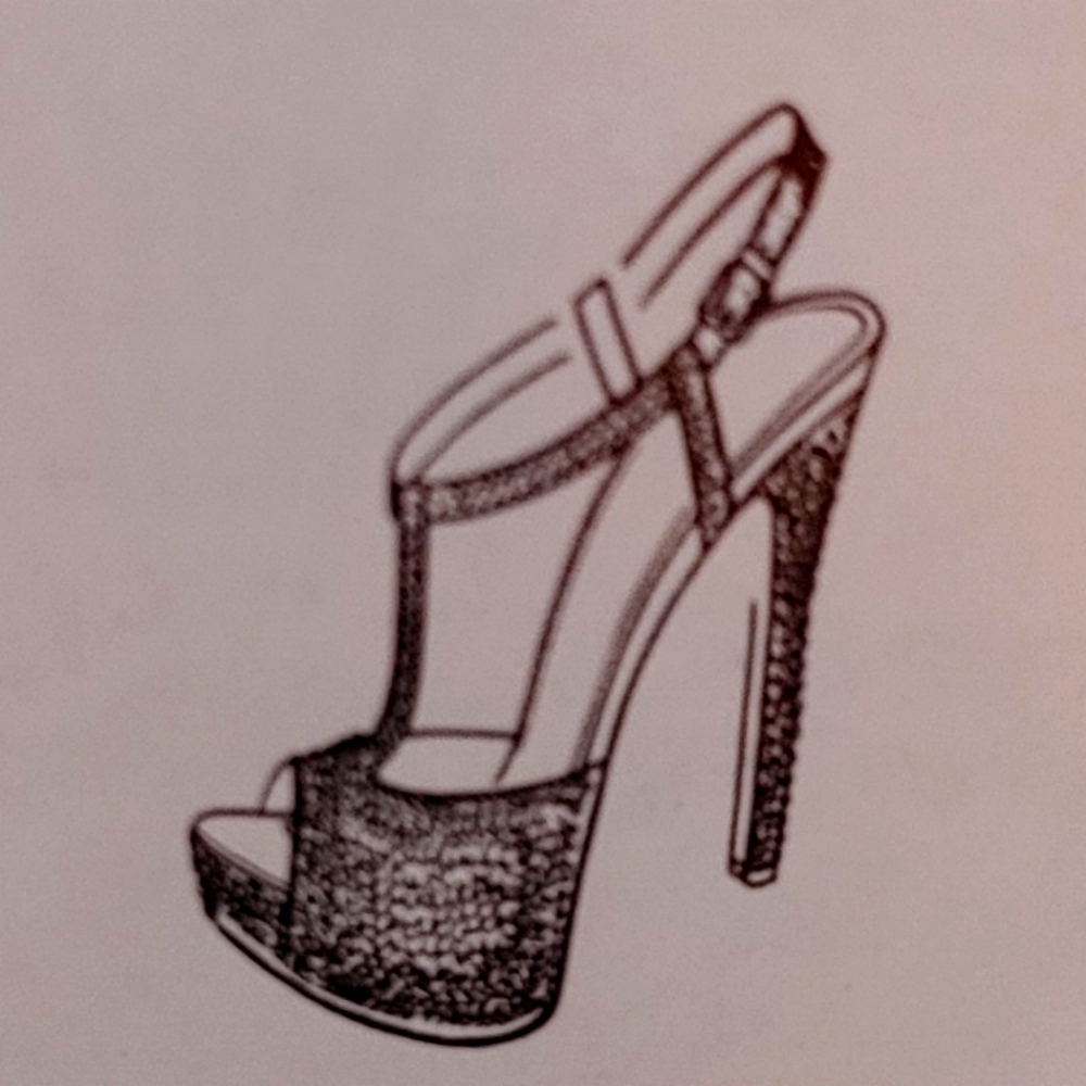 Fuchsia and Coral Peeptoe Slingback